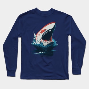 Terrifying Shark Long Sleeve T-Shirt